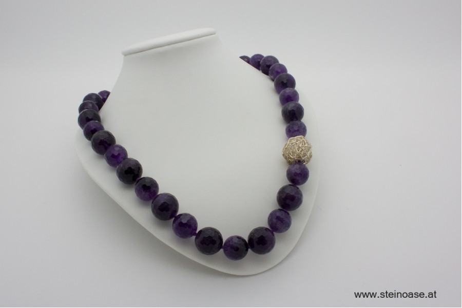 Kette Amethyst facettiert